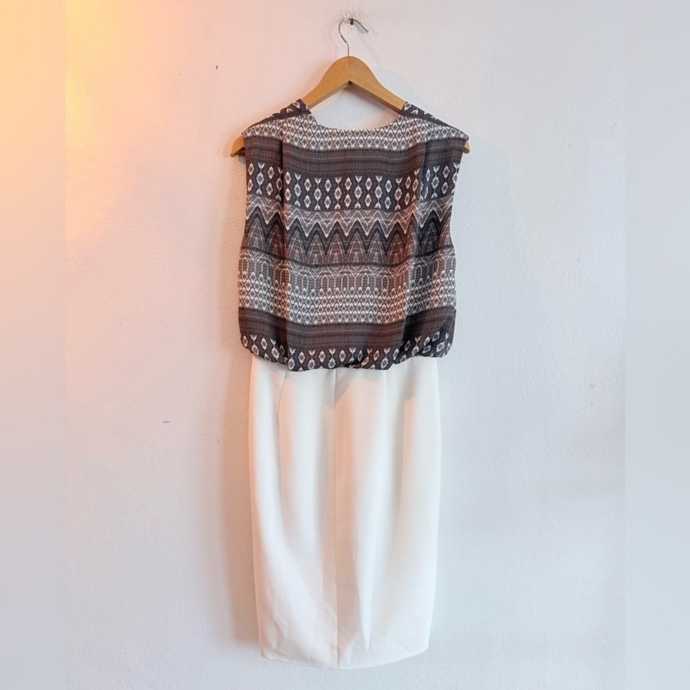 L’AGENCE Patterned Top Pencil Skirt Dress - Picture 2 of 5